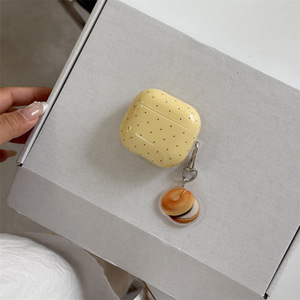 Funda para <span class=keywords><strong>Airpods</strong></span> 1 <span class=keywords><strong>2</strong></span> 3 4ª generación, estilo Ins, base amarilla lechosa, con lunares, en forma de bagel, de silicona suave, protectora, para <span class=keywords><strong>Pro</strong></span> <span class=keywords><strong>2</strong></span>ª/3ª generación - Product Image 2