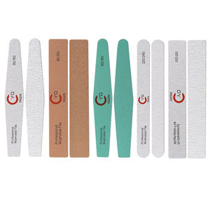 High End çift taraflı özel Logo zımpara tahtası tek kullanımlık yuvarlak tırnak törpüsü 100 180 yıkanabilir japon Zebra tırnak törpüsü s - Product Image 1