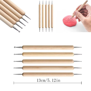 Juego de 14 herramientas de cerámica transfronterizas para tallado de arcilla y piedra, bolígrafo de punteado multifunción para arte de uñas, venta al por mayor TN068 Opp - Product Image 6