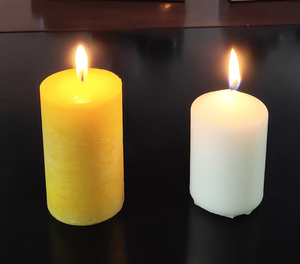 Amore candela chiesa pilastro candela di <span class=keywords><strong>paraffina</strong></span> D60 * H120m bianco pittura del nastro e oro di alta qualità cera unscented candela uomo - Product Image 6