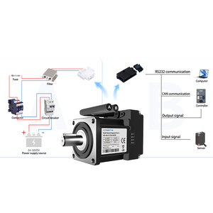 AGV DC-Motor Integrierter Servomotor 400W 48V mit Bremse IP65 21-Bit Absolutwertgeber CAN Open RS232 für AGVs Roboter - Product Image 5