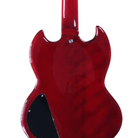 Basse Électrique SG 4 Cordes Bourgogne Corps Acajou Touche Palissandre Guitare Basse Électrique Service Personnalisé Disponible