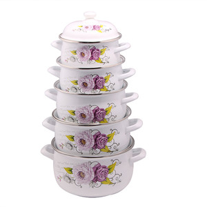 Thiết Kế Tốt 18-26Cm Màu Xanh Lá Cây Bếp Cookware Soong Pot Cover Set Men Cookware - Product Image 4