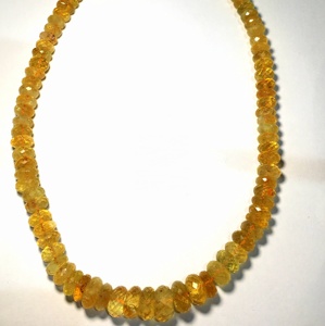 Cuentas facetadas con forma de Rondelle de Cuarzo rutilado dorado, collar/pulsera de joyería, precio al por mayor por hebra natural - Product Image 2