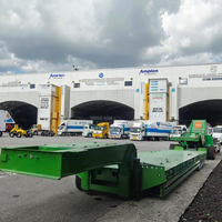 Semi-remorque benne basse Laoli 2/3/4 essieux 60 tonnes, dolly robuste en acier 12R22.5, longueur 17000 mm