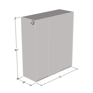Meubles de chambre minimalistes, armoire à vêtements avec porte coulissante, lit en bois laqué, meubles en kit, armoire <span class=keywords><strong>pas</strong></span> chère - Product Image 5