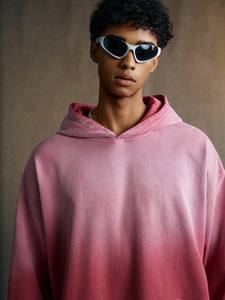 Nuova Felpa con Cappuccio Stile Americano Retrò Lavata 480GSM Autunno 2025, 100% Cotone, Look Vintage Sfumato, Stile Streetwear da <span class=keywords><strong>Uomo</strong></span> per Stratificazione - Product Image 3