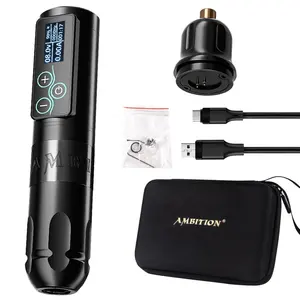 Ambition Touchscreen Wireless Tattoo Pen Maschine 2400mAh Batterie