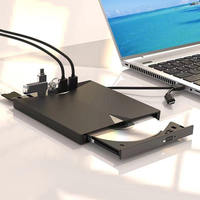 Lecteur de CD USB 7-en-1, graveur de CD, lecteur de DVD externe multifonctionnel, lecteur DVD portable USB 3.0 pour ordinateur portable, graveur de DVD ROM Type-C