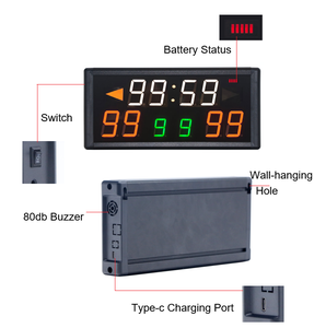 Temporizador de Tiros con Cuenta Regresiva Multifunción Recargable GANXIN, Marcador Digital LED Portátil con Control Remoto para Deportes Múltiples - Product Image 4