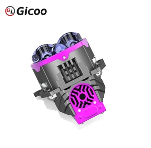 Gicoo 220W 12V เลนส์โปรเจคเตอร์ Bi-led รุ่นใหม่ พร้อมลำแสงเลเซอร์ 8 เส้น 6000K ขนาด 3 นิ้ว 50000 ลูเมนส์ ใช้ได้กับรถยนต์ทั่วไป สำหรับติดตั้งเพิ่มเติม/อัปเกรด - Product Image 2