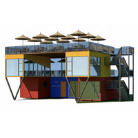 Unité de café-conteneur sur mesure au design haut de gamme pour les rues commerciales urbaines et les zones commerciales