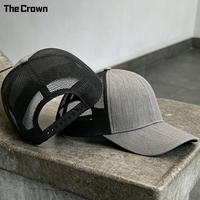 Gorra Trucker de 6 Paneles con Logotipo Personalizado, 100% Algodón Twill, Estilo Casual de Negocios, Venta al Por Mayor, con Cierre a Presión de Una Fila, Fabricante