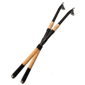 Canne <span class=keywords><strong>de</strong></span> voyage poids moyen léger Portable télescopique coulée et filature poignée en liège cannes à pêche - Product Image 6