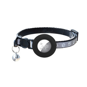 Collier traceur GPS 4G étanche IPX6 JP Magnetic pour chats et petits animaux, avec sangle réglable à motif patte et clochette - Product Image 3