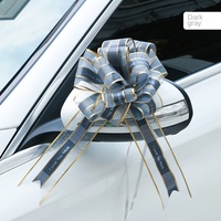 Décoration de voiture de mariage : filet floral, nœud papillon, lettres en plastique, nœud paresseux, décoration de rétroviseur, grande boule, décoration d'escalator
