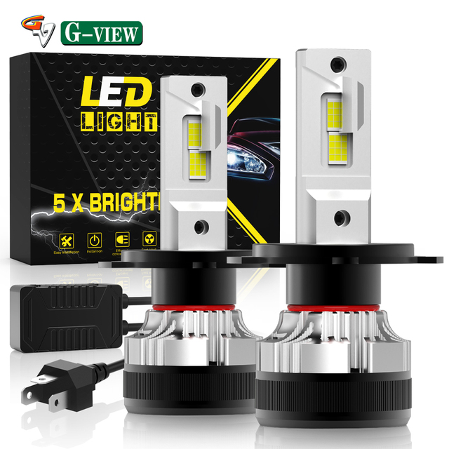 Gview G18W H4 LED Car Headlight Bulbs 200W 40000LM IP65 Waterproof Aluminum High/Low Beam Universal Fit