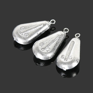 Plomb de pêche en forme de cœur 30g, durable, avec anneau de suspension pour équipement de pêche - Product Image 3