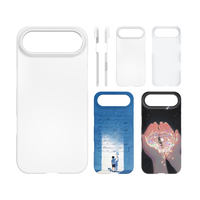 Coque de protection d'objectif surélevée en plastique rigide premium avec revêtement mince et impression par transfert thermique pour iPhone Air 17 17 Pro Max 16 Plus 15 Pro