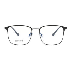 卸売スクエアチタン眼鏡フレーム、<span class=keywords><strong>B</strong></span>チタンテンプル付き、ビジネスカジュアル、男女兼用、ユース眼鏡 - Product Image 1