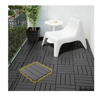Moderne Gris Brun Noir Terrasse Jardin Chemin Terrasse Plancher Plastique WPC Emboîtement Diy Composite Terrasse Carreaux Bois