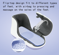 Masseur de pieds rechargeable avec 2 niveaux de chauffage, couvercle supérieur réglable à 360° °   Masseur de pieds enveloppant à pression d'air et vibration