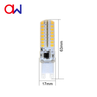 Ampoule LED G9 en silicone 2,8W SMD 290-320LM RA80 non dimmable sans scintillement 360 degrés pour lustre en cristal Garantie 2 ans