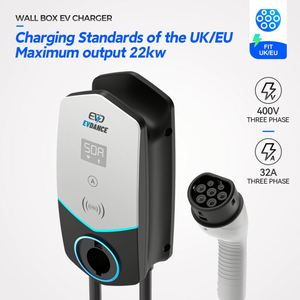 Chargeur mural de voiture 22KW AC 3 phases Type 2 EV 7KW 32 Amp Mode 3 22K UK Personnalisé ou Standard Bon marché Bon prix Chine Vente en gros avec application - Product Image 2