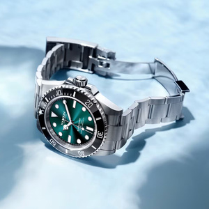 Montres automatiques classiques de luxe pour hommes OEM 42 mm en acier inoxydable, lunette en céramique luminescente, 10 ATM, montre mécanique de plongée, saphir - Product Image 5