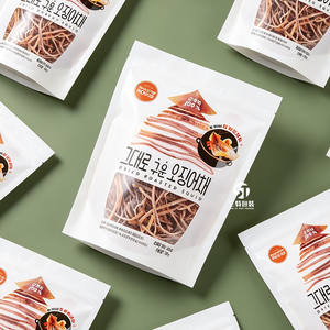 Digital Printed Snack Packaging <b>Bags</b> Custom Dried Shredded Squid Packaging Pouch for Dried Fruit and <b>Vegetable</b> Packaging - Product Image 5