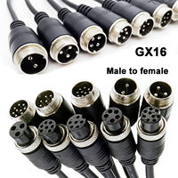 Connecteurs d'aviation GX16 personnalisables, câble d'extension mâle-femelle à 2, 3, 4, 5, 6, 7, 8, 9, 10 broches pour machines et équipements industriels