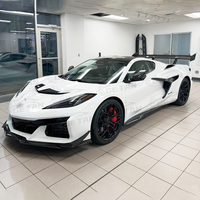 Capot moteur en fibre de carbone sèche préimprégnée style ZR1 1:1 pour Chevrolet Corvette C8 Stingray Z51 Z06 Coupé
