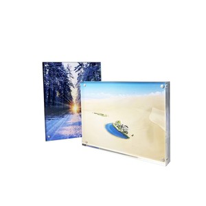 Custom Size Frameless Double Sided Crystal Clear Acrylic Magnetic <strong>Photo</strong> Poster <strong>Frames</strong> <strong>8x6</strong> - Product Image 1
