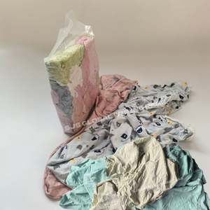 Trapo Industrial Multicolor Compactado 10 Kg 100% Algodón, Trapos de Limpieza Industriales de Color Claro para Limpieza - Product Image 1