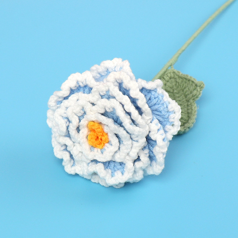 Finished peony branch - blue