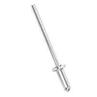 100 pièces de rivets aveugles en aluminium à tête dôme ouverte M2-M6, fixations en alliage d'aluminium, prix de gros du fabricant, ODM/OEM