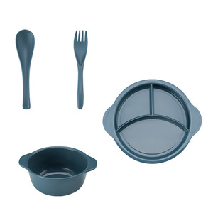 4PCS Modern Children's Plats Plats Set Four Quantitative Breakfast Grid Plate for Baby's Complementary Food Eating Weight Loss - Product Image 6
