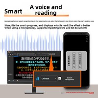 Téléprompteur IA Jia Shi Ying grand écran JS20plus pour téléphone portable, appareil photo reflex numérique, lecteur de script pour interview en direct 22/24 pouces