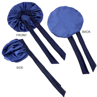 Bonnet de nuit unisexe extra large en satin pour soins capillaires, avec lien ajustable, couche unique, vente en gros