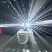 Lumière de scène à LED motorisée rotative à effet miroir infini pour boule disco