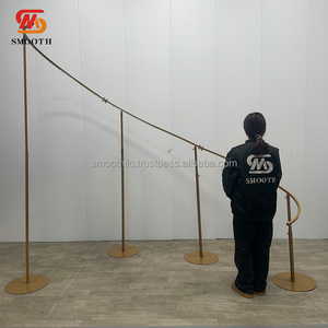 ซุ้มโค้งเวทีวงกลมโลหะสีทองสูง 8 ฟุต สำหรับตกแต่งงานแต่งงาน งานอีเว้นท์ งานปาร์ตี้ ทั้งในร่มและกลางแจ้ง - Product Image 3