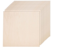 Pack multiple de feuilles de tilleul Feuilles de bois de contreplaqué minces Carrés non finis Planches Balsa Artisanat Modèles Découpe laser Brûlage
