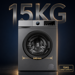 Lavadora de Carga Frontal Ultra Delgada de 15 KG con Secadora Automática, Motor de Gran Capacidad para Uso Familiar y Hotelero, 15 KG Extra Grande - Product Image 4