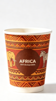 Mini-gobelet jetable biodégradable et compostable en papier kraft à paroi simple pour dégustation de boissons et portions individuelles