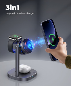 Base de Carga Inalámbrica Magnética de 25W, Estación de Carga 3 en 1 con Refrigeración por Semiconductor TEC para iPhone, iWatch y <span class=keywords><strong>AirPods</strong></span> - Product Image 4