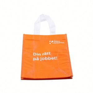 Sac fourre-tout grand format 100 % biodégradable en non-tissé, réutilisable, laminé, imperméable, avec impression de logo personnalisé pour la promotion (sacs de courses, sacs à chaussures) - Product Image 4