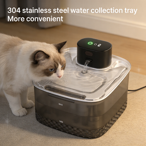 Distributore d'Acqua Automatico per Gatti in Acciaio Inox e Plastica, Capacità 2L, Grado 304, 3 Modalità, Silenzioso 25dB, Ecologico, Multi-Filtro - Product Image 3