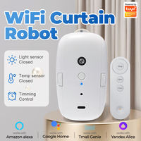 Interruptor de Control de voz Bt, Robot de cortina motorizado, aplicación de Control, configuración de temporizador, Motor de cortina inteligente Tuya, inteligente con Alexa, Google Home