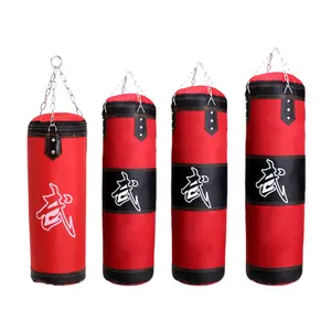 Profesyonel moda spor Fitness ekipmanı MMA ağır dolu asılı boks kum torbası