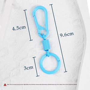 Keychains <b>Clips</b> With O in Bulk Quick Release Key Chain Rings <b>Spring</b> Double Ring Keychain Holder for Bag Gift Wholesale - Product Image 3
